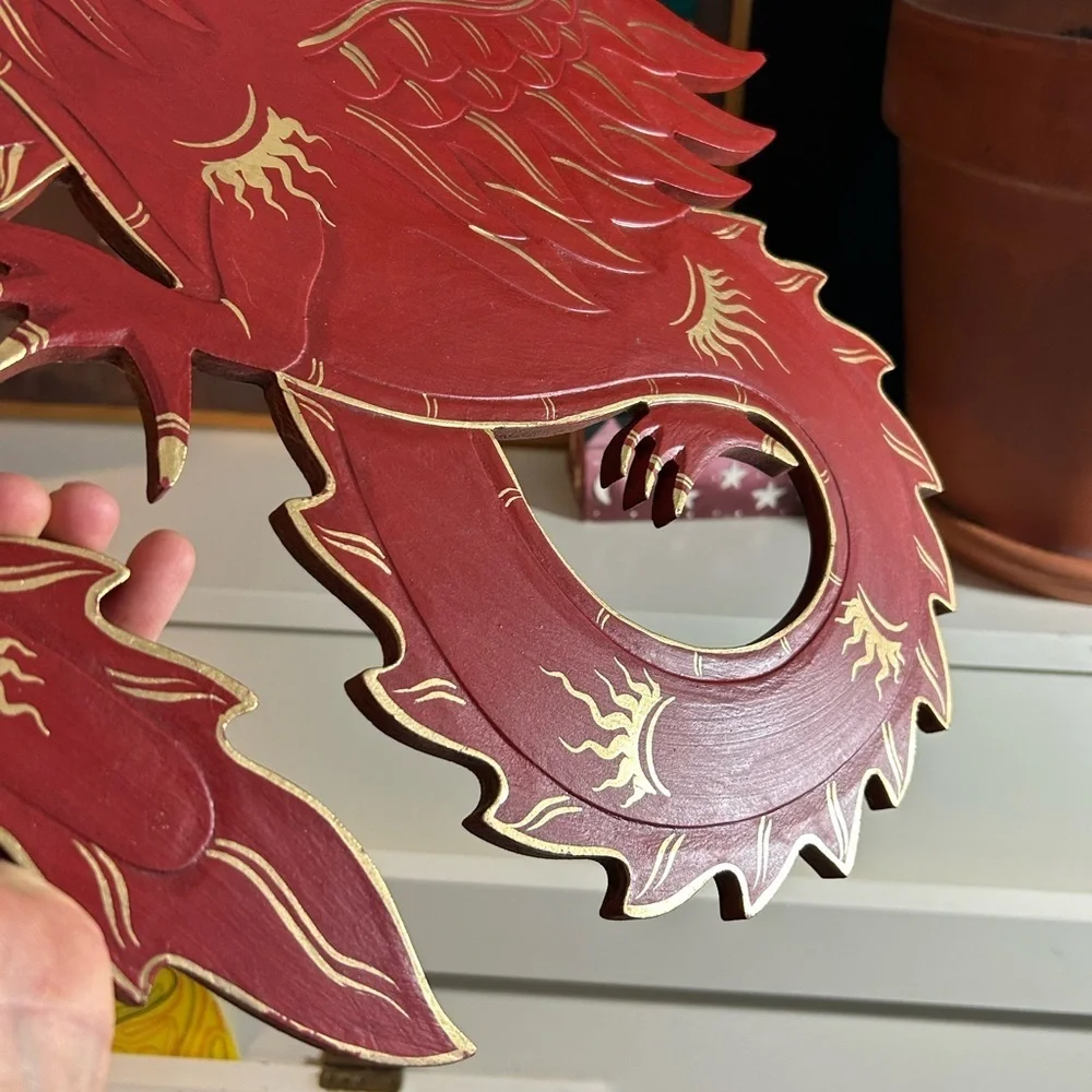 Fierce Red Dragon Wall Decor Indonesia - Picture 3 of 12